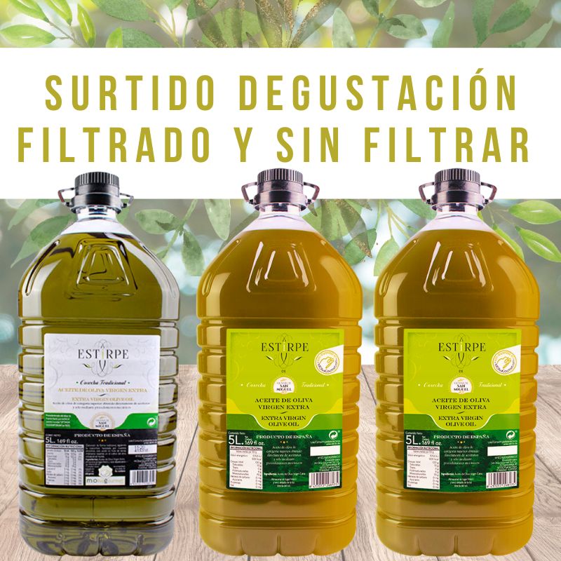 Special packs of EVOO combined – Premium Quality – 3 bottles of 5 Liters