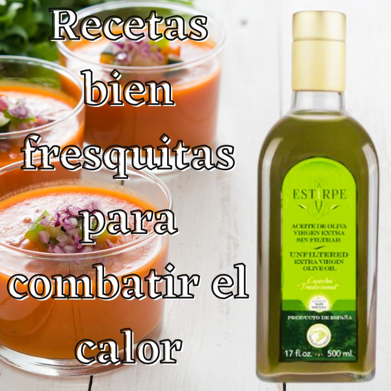 Ensalada mediterránea de verano con aceite de oliva virgen extra Mi Oliva Gourmet